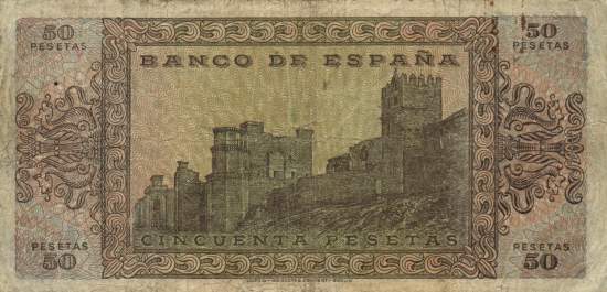 50 Pesetas 20.5.1938